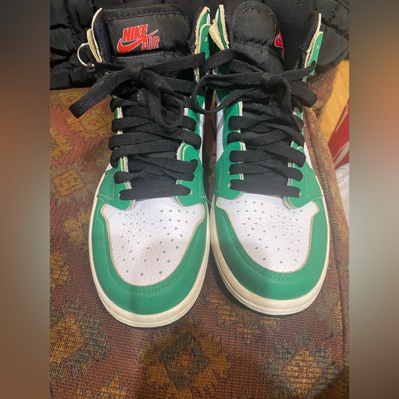 Nike Shoes - Nike Air Jordan  1   Retro high sneakers. Green. Size 7.5. Amazing  condition!!